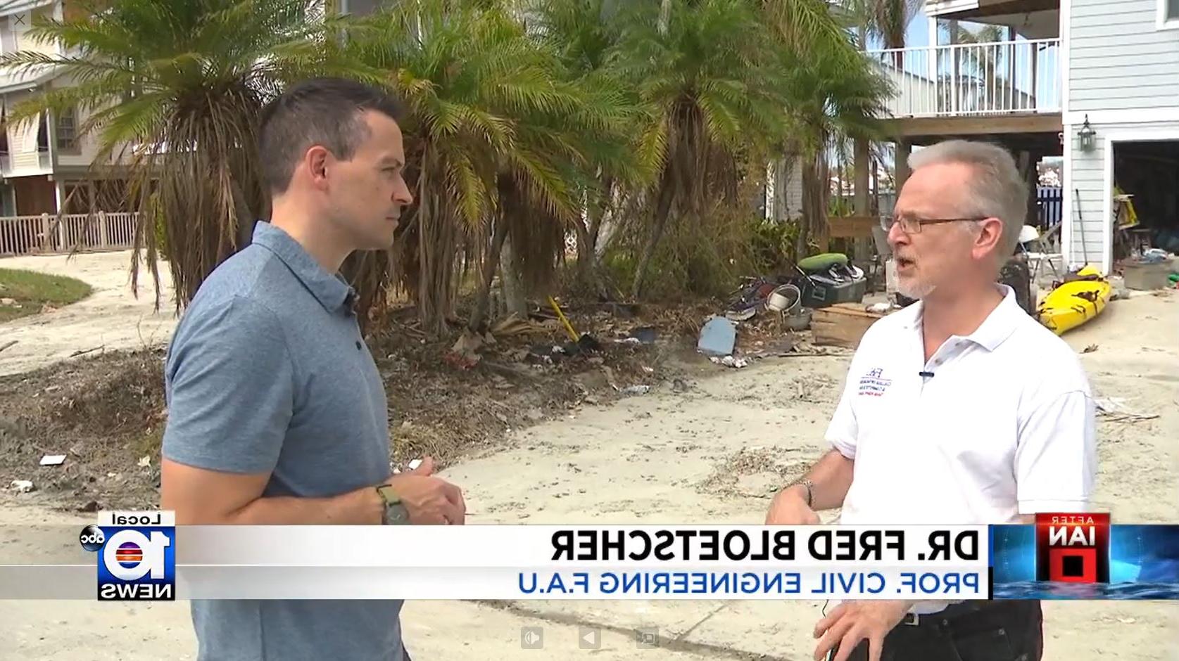 Dr. Bloetscher was interviewed to talk about How did various roof types hold up to Hurricane Ian
